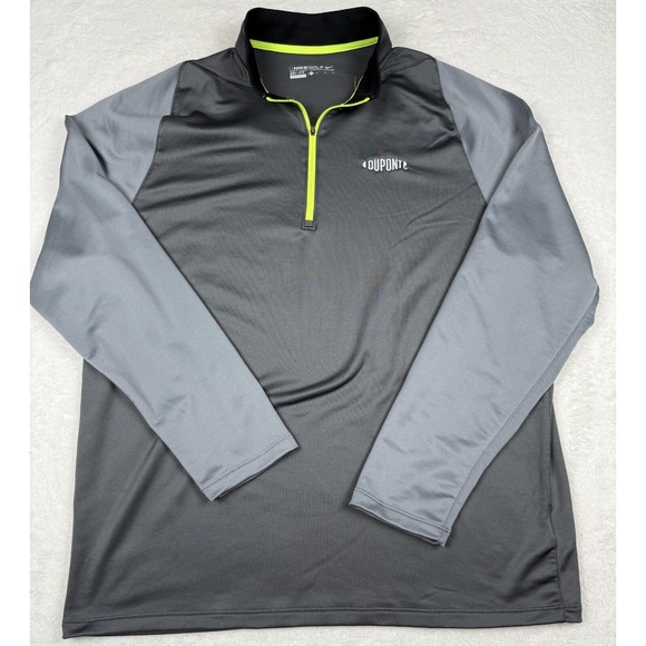 NIKE Golf Pullover Men's XL Gray Performance Lightweight Quarter-Zip Casual - Picture 1 of 7